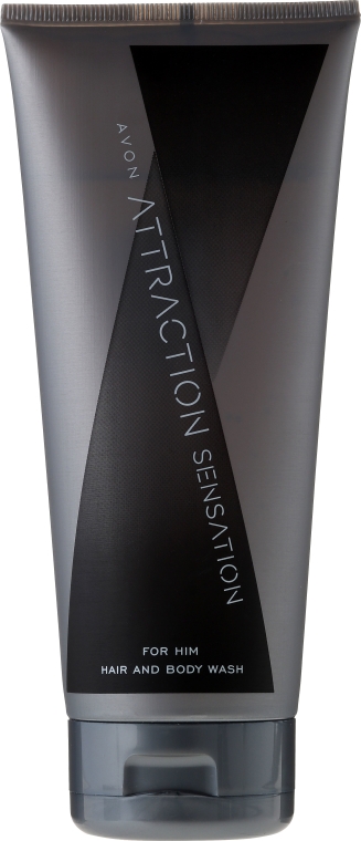 Avon Attraction Sensation Hair And Body Wash - Żel do mycia włosów i ciała dla mężczyzn — Zdjęcie N1