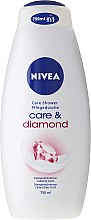Kremowy żel pod prysznic - NIVEA Care & Diamond Cream Shower Oil — Zdjęcie N3