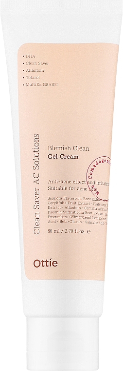 Krem-żel do skóry problematycznej - Ottie Blemish Clean Gel Cream — Zdjęcie N1