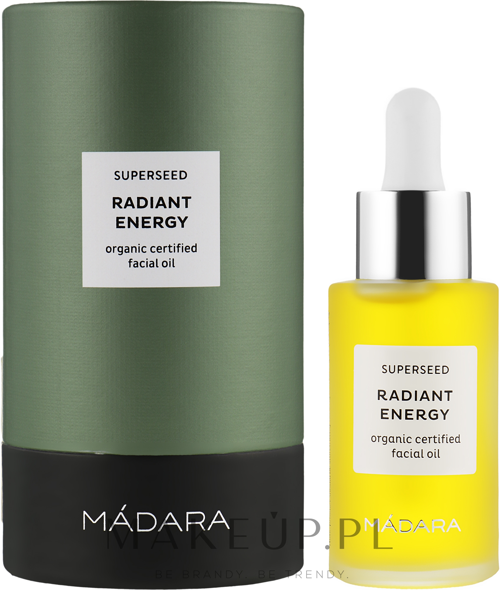 Organiczny olejek do twarzy Rozświetlająca energia - Madara Cosmetics Superseed Radiant Energy Beauty Oil — Zdjęcie 30 ml