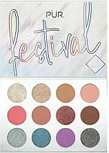 Paleta cieni do powiek - Pur Festival 2.0 12-Piece Pressed Pigments Palette — Zdjęcie N1