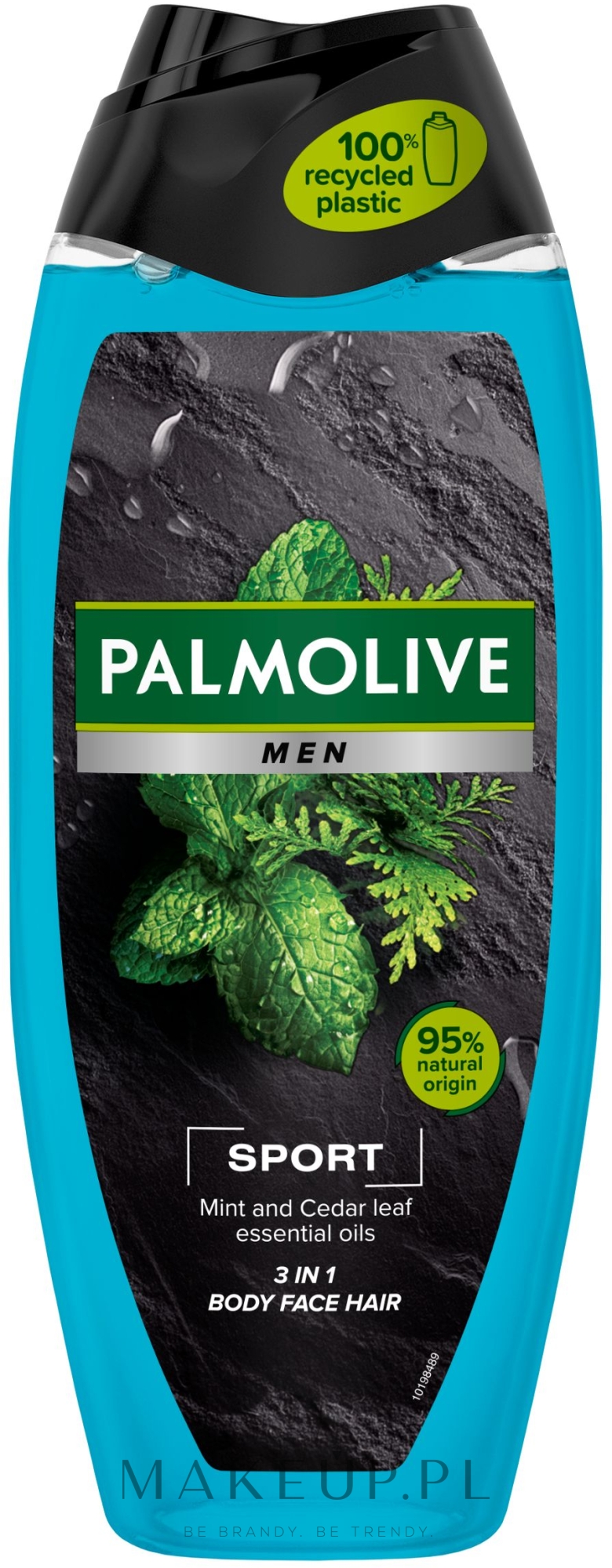 Orzeźwiający i delikatnie chłodzący żel pod prysznic dla mężczyzn 3 w 1, mięta i cedr - Palmolive MEN Sport  — Zdjęcie 250 ml