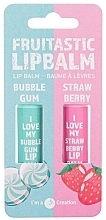 Zestaw dla mężczyzn - Cosmetic 2K Fruitastic Lip Balm (lip/balm/4.2g + lip/balm/4.2g) — Zdjęcie N1