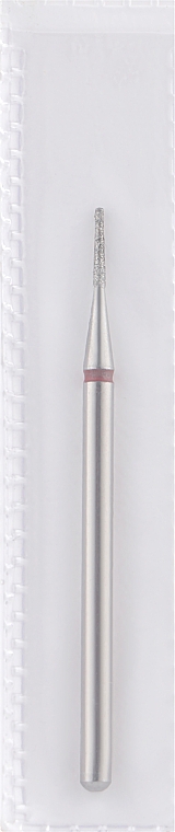 Frez diamentowy stożek ścięty, L-6 mm, 1,0 mm, czerwony - Head The Beauty Tools — Zdjęcie N1