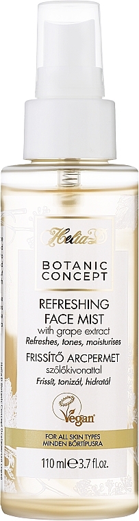 Odświeżający spray do twarzy z wodą winogronową - Helia-D Botanic Concept Face Mist — Zdjęcie N1