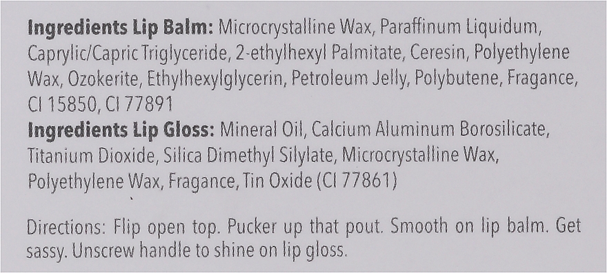 Nawilżający balsam do ust i błyszczyk 2 w 1 - Glossy Pops Novelty Lip Balm & Lip Gloss Duo — Zdjęcie N2