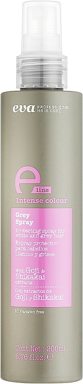 Spray nawilżający i ochronny do włosów blond i siwych - Eva Professional E-line Grey Spray — Zdjęcie N1