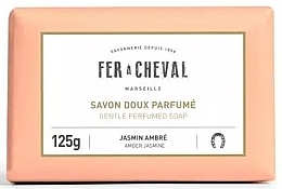 Mydło marsylskie Jaśmin i bursztyn - Fer A Cheval Gentle Perfumed Soap Amber Jasmine — Zdjęcie N1