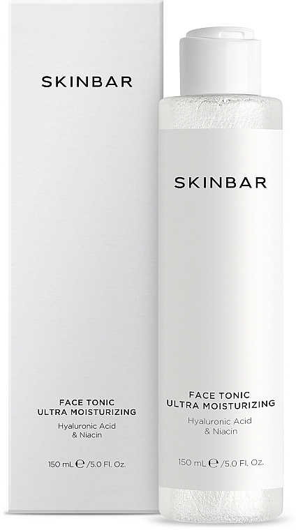 Nawilżający tonik do twarzy z kwasem hialuronowym i niacyną - SKINBAR Hyaluronic Acid & Niacin Face Tonic — Zdjęcie N1