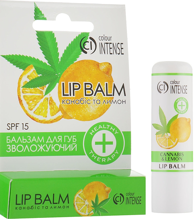 Nawilżający balsam do ust Cannabis i cytryna - Colour Intense Cannabis and Lemon Lip Balm