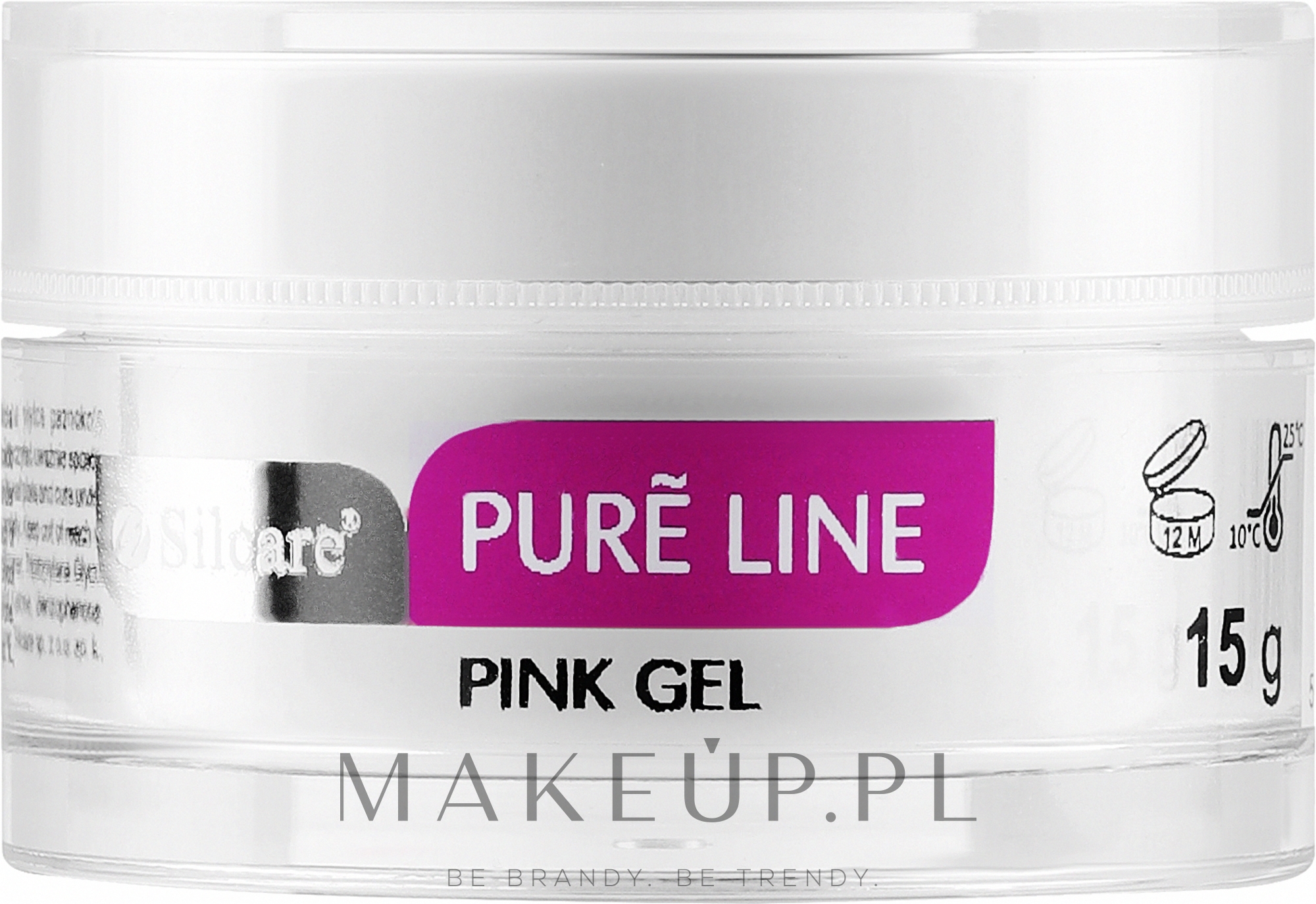 Żel do paznokci - Silcare Pure Line Pink Gel — Zdjęcie 15 g