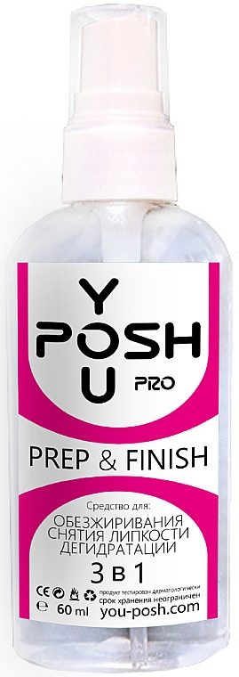 Odtłuszczacz do paznokci 3w1 - YouPOSH Prep & Finish