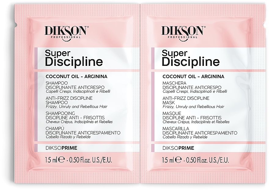 PREZENT! Zestaw - Dikson Super Discipline (h/shm/15 ml + h/mask/15 ml) — Zdjęcie N1