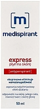 Ekspresowy antyperspirant na nadmierną potliwość - Aflofarm Medispirant Express Liquid — Zdjęcie N2