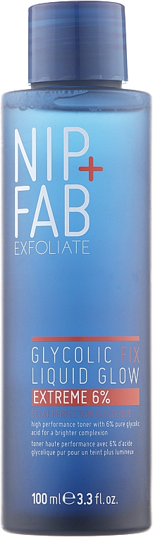 Peeling w płynie do twarzy - NIP + FAB Glycolic Fix Liquid Glow 6%  — Zdjęcie N1