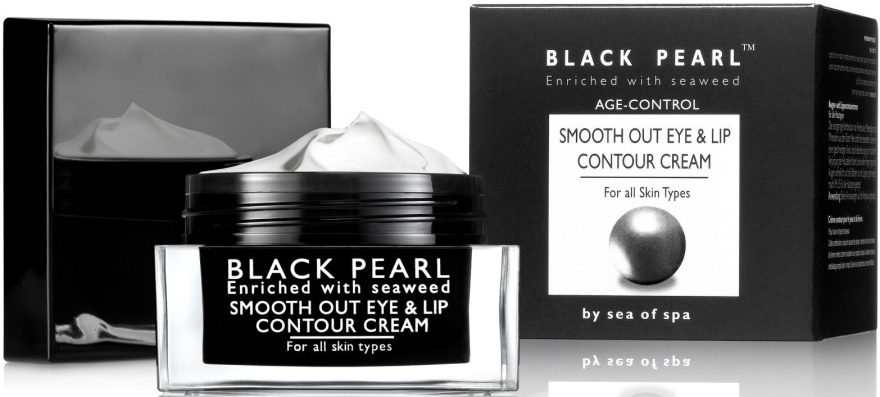 Krem do pielęgnacji skóry wokół oczu i ust - Sea Of Spa Black Pearl Age Control Smooth Out Eye & Lip Contour Cream For All Skin Types — Zdjęcie N1