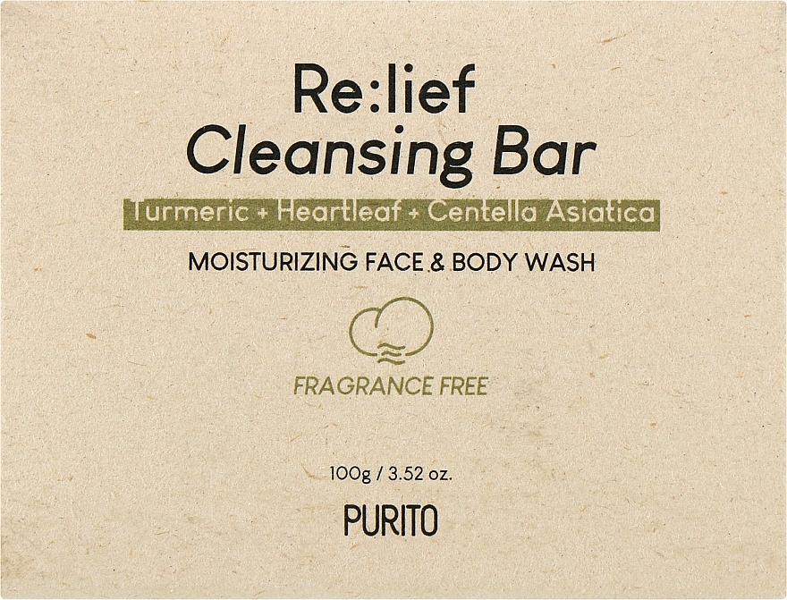 Mydło do twarzy i ciała - Purito Re lief Cleansing Bar — Zdjęcie N1