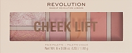Paleta cieni do powiek - Makeup Revolution Cheek Lift Face Palette — Zdjęcie N1