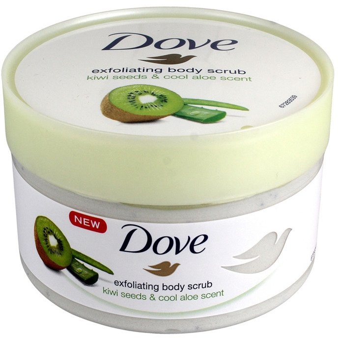 Peeling do ciała - Dove Exfoliating Body Scrub Kiwi Seeds & Cool Aloe — фото N2