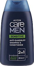 Kup Delikatny przeciwłupieżowy szampon i odżywka 2 w 1 dla mężczyzn - Avon Care Men Sensitive 2-in-1 Anti Dandruff Shampoo & Conditioner
