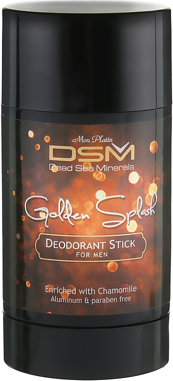 Dezodorant dla mężczyzn Złoty plusk - Mon Platin DSM Deodorant Stick Golden Splash — Zdjęcie N1