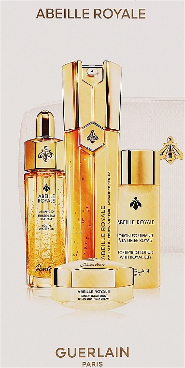 Zestaw - Guerlain Abeille Royale (ser/50ml + lot/40ml + oil/15ml + dcr/15ml + bag) — Zdjęcie N3