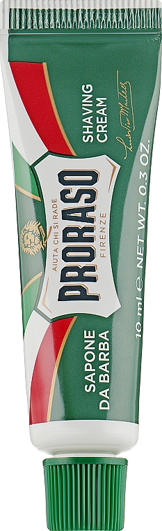 Krem do golenia z wyciągami z eukaliptusa i mięty - Proraso Green Line Refreshing Shaving Cream (miniprodukt)