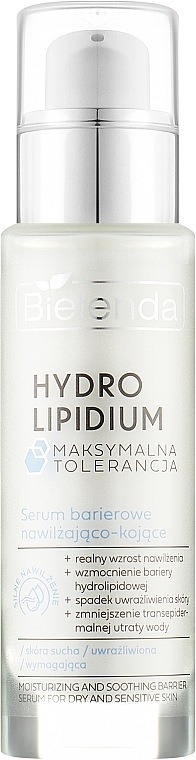 Nawilżająco-kojące serum barierowe do twarzy - Bielenda Hydro Lipidium — Zdjęcie N1