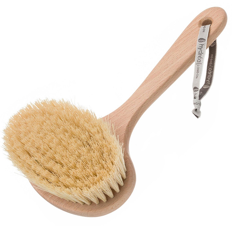 Szczotka do masażu na sucho z bardzo długim włosiem - Hydrea London Professional Spa Dry Body Wide Brush Cactus Bristle — Zdjęcie N1