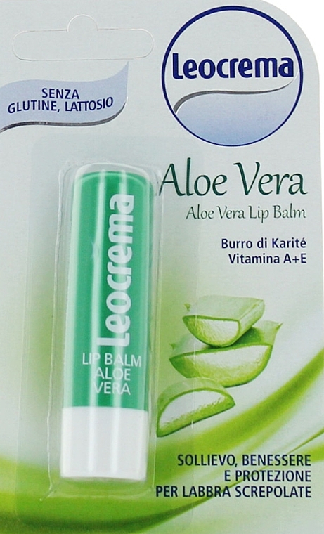 Balsam do ust Aloes - Leocrema Aloe Vera Lip Balm  — Zdjęcie N1