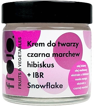 Krem do twarzy z czarną marchewką i hibiskusem - La-Le Frojo Face Cream — Zdjęcie N1