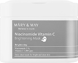 Kup Maseczki tkankowe do twarzy z niacynamidem i witaminą C - Mary & May Niacinamide Vitamin C Brightening Mask