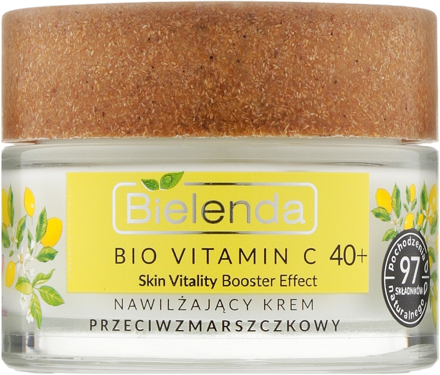 Nawilżający krem ​​przeciwzmarszczkowy do twarzy 40+ dzień/noc - Bielenda Bio Vitamin C