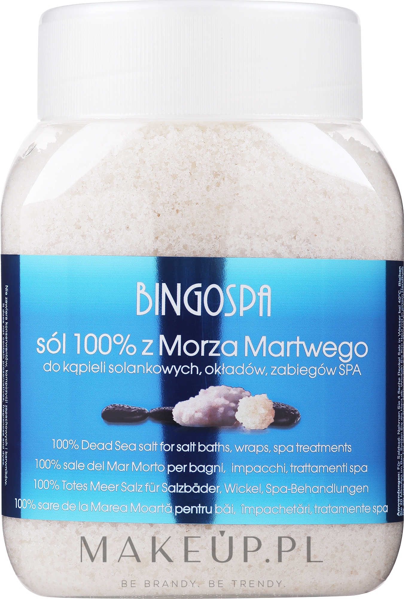 Sól 100% z Morza Martwego - BingoSpa 100% Salt The Dead Sea — Zdjęcie 1250 g