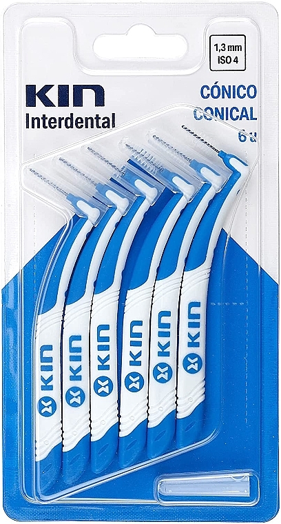 Szczoteczki międzyzębowe 1,3 mm - Kin Interdental Conical Brush ISO 4 — Zdjęcie N1