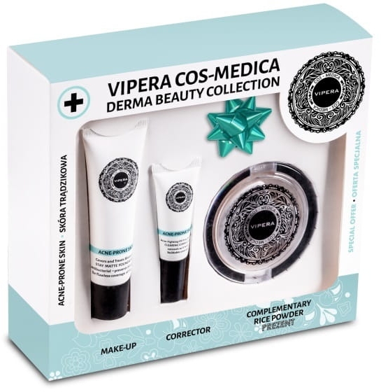 Zestaw - Vipera Cos-Medica Derma Beauty Collection 02 Natural (foundation/25ml + concealer/8ml + powder/13g) — Zdjęcie N1