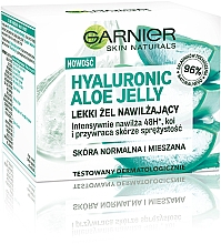 Lekki żel-krem nawilżający do twarzy z kwasem hialuronowym i ekstraktem z aloesu - Garnier Skin Naturals Hyaluronic Aloe Jelly — Zdjęcie N12