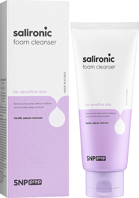 Łagodna pianka do mycia twarzy - SNP Prep Salironic Foam Cleanser — Zdjęcie N2