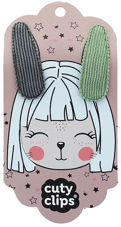Spinki do włosów, 2 sztuki - Snails Cuty Clips-Bunny Ears No 8 — Zdjęcie N1