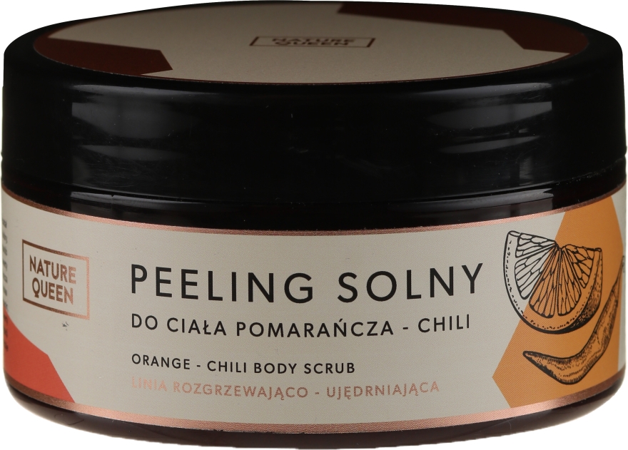 Peeling solny do ciała z pomarańczą i chili - Nature Queen Body Scrub — Zdjęcie N1