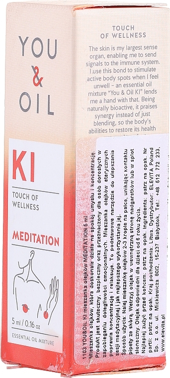 PRZECENA! Mieszanka olejków eterycznych - You & Oil KI-Meditation Bites Touch Of Welness Essential Oil * — Zdjęcie N2