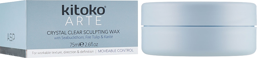 Wosk do stylizacji włosów - Affinage Salon Professional Kitoko Arte Crystal Clear Sculpting Wax — Zdjęcie N1