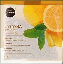 Kup Aroma Home Basic Lemon With Basil - Aromatyczna saszetka