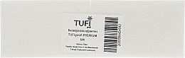 Grube, niestrzępiące się chusteczki, 4 x 6 cm, białe - Tufi Profi Premium — Zdjęcie N1