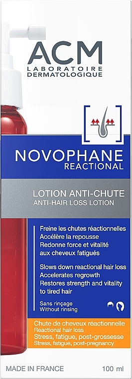 Balsam przeciw wypadaniu włosów - ACM Laboratoires Novophane Reactional Lotion — Zdjęcie N2
