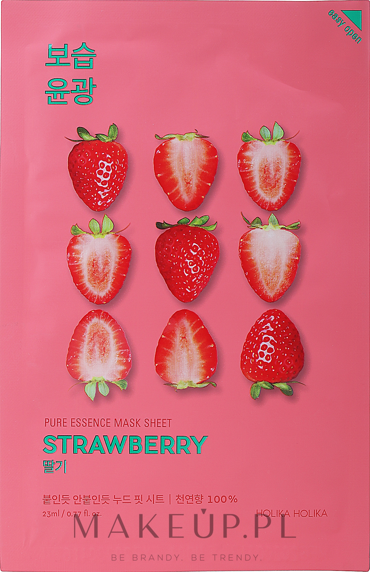 Truskawkowa maseczka na tkaninie - Holika Holika Pure Essence Mask Strawberry — Zdjęcie 23 ml