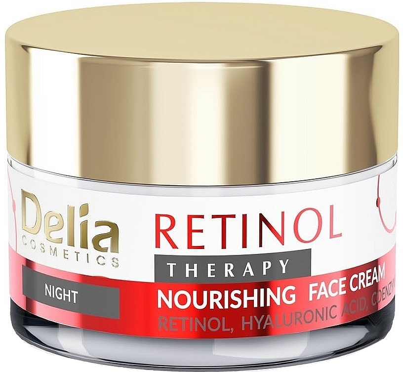 Krem do twarzy na noc - Delia Retinol Therapy Nourishing Night Face Cream — Zdjęcie N1