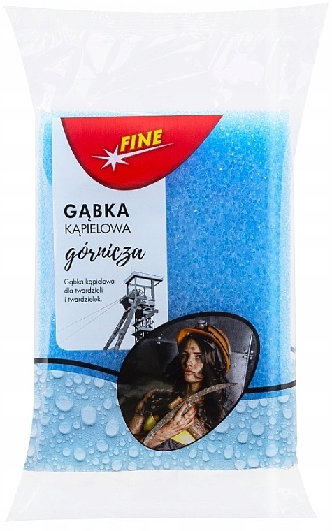 Gąbka do kąpieli, niebieska - Fine Gornicza — Zdjęcie N2