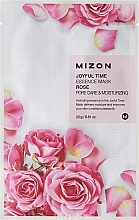 Kup PRZECENA! Nawilżająca maska na tkaninie Róża - Mizon Joyful Time Essence Mask Rose *