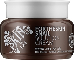 Krem do twarzy z mucyną ślimaka - Fortheskin Snail Solution Cream — Zdjęcie N2
